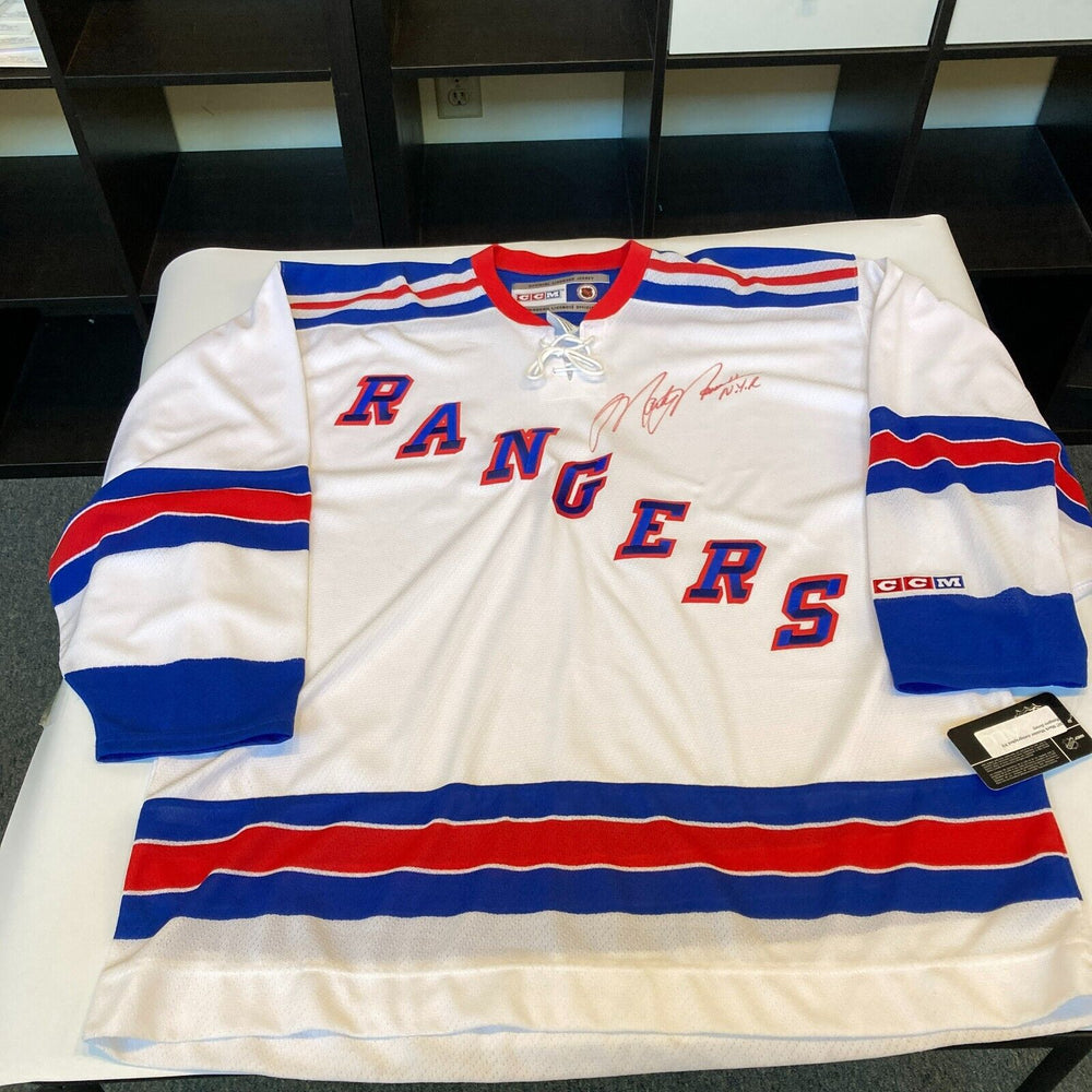 Mark Messier Signed CCM New York Rangers Game Model Jersey JSA COA