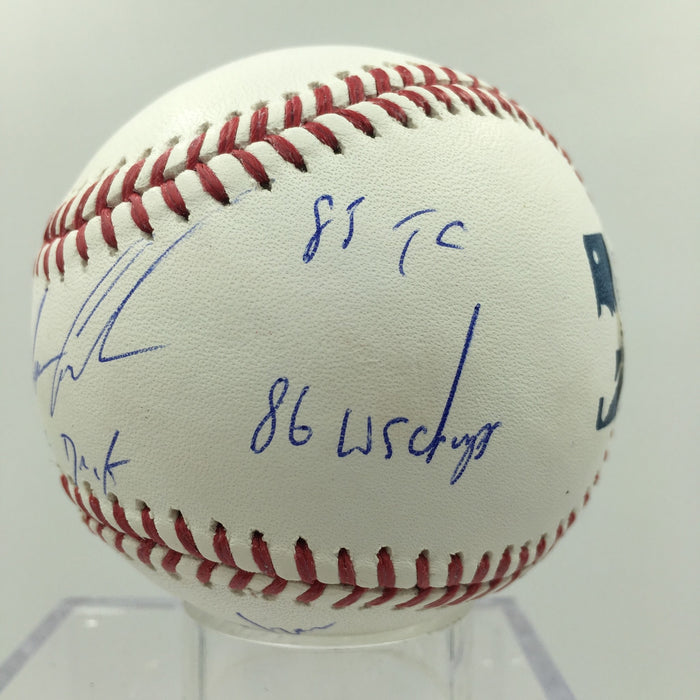 Dwight Doc Gooden Signed Heavily Inscribed MLB Baseball PSA DNA COA