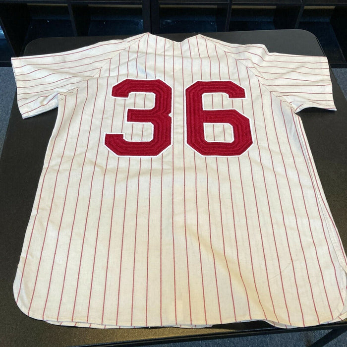 Robin Roberts Signed Authentic Philadelphia Phillies STAT Jersey PSA DNA COA