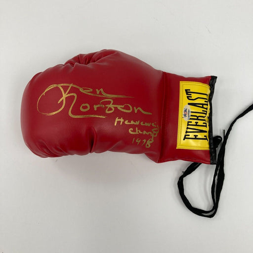 Ken Norton "1978 Champ" Signed Everlast Boxing Glove PSA DNA Sticker