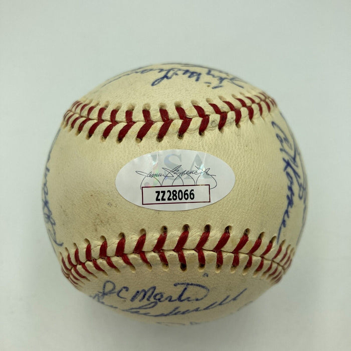 Vintage 1969 New York Mets WS Champs Team Signed Baseball Nolan Ryan Seaver JSA