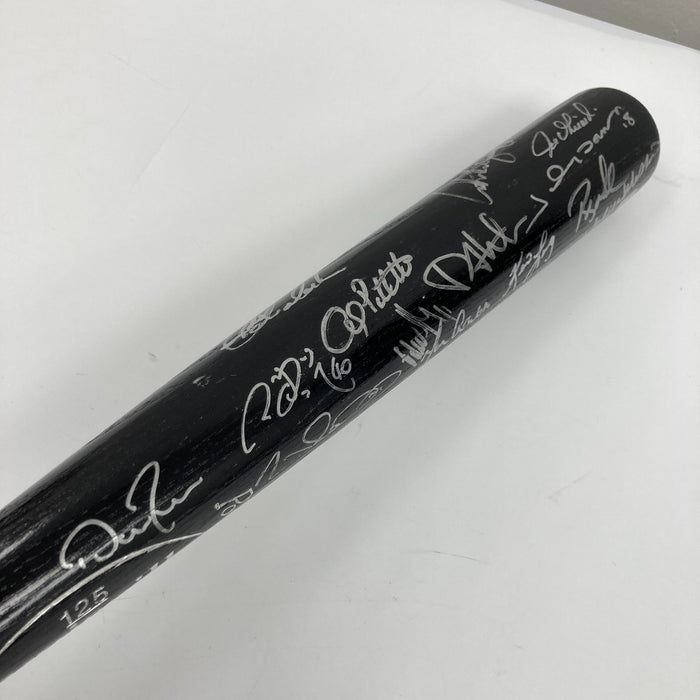 2009 New York Yankees World Series Champs Team Signed Bat Steiner COA