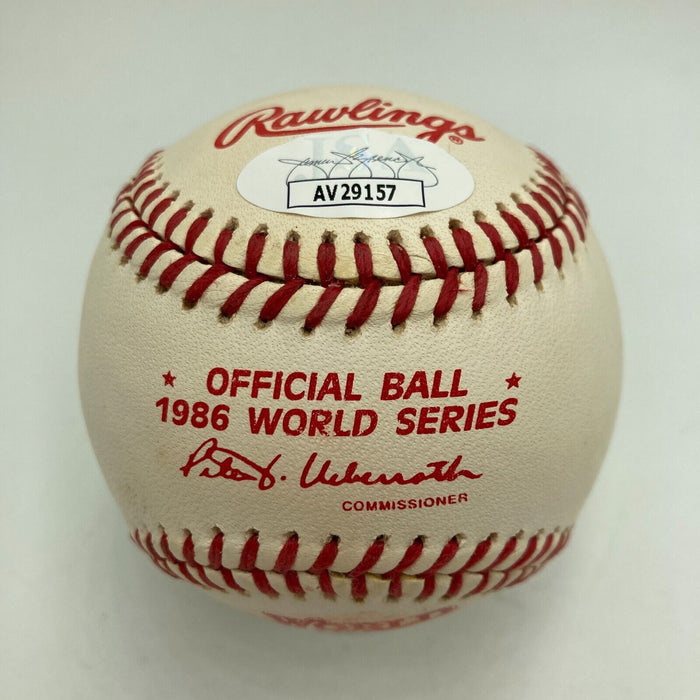 Bill Buckner & Mookie Wilson Signed 1986 World Series Baseball JSA COA
