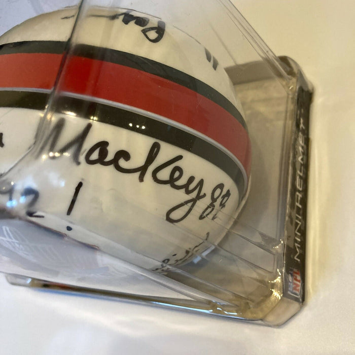 Alan Page, John Mackey, Dave Wilcox, Signed Hall Of Fame Mini Helmet JSA COA