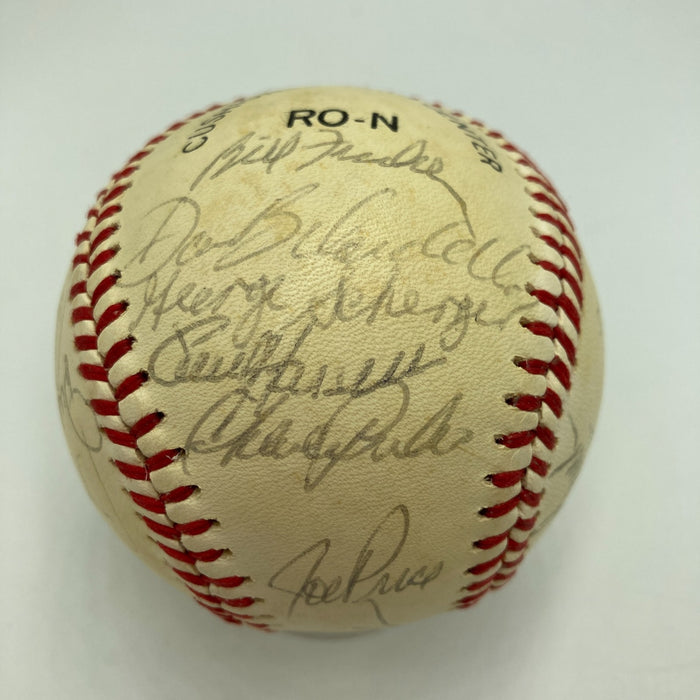 1981 Cincinnati Reds Team Signed Official National League Baseball Johnny Bench