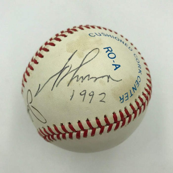 The Ramones Band Signed Baseball Johnny Ramone, Joey, Marky, C.J. JSA COA