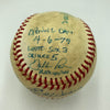 1979 Baltimore Orioles Opening Day Multi Signed Game Used Baseball JSA COA