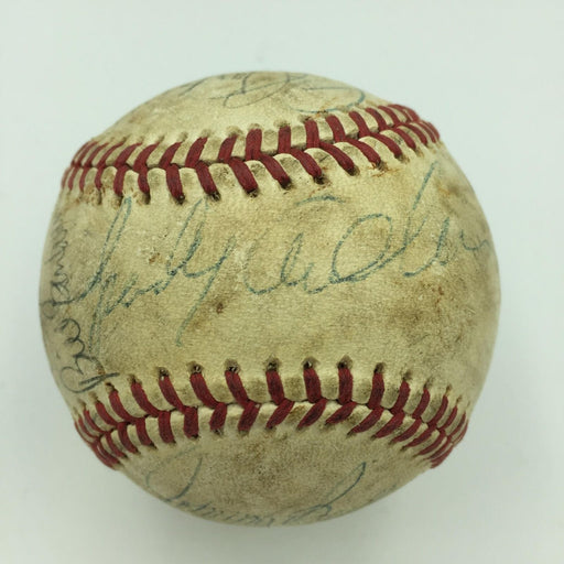 1977 All Star Game Team Signed Baseball Hank Aaron Sparky Anderson With JSA COA