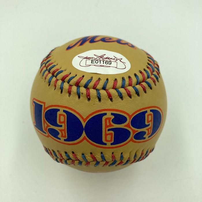 Rare Tom Seaver Signed 1969 Miracle Mets Spinneybeck Baseball With JSA COA