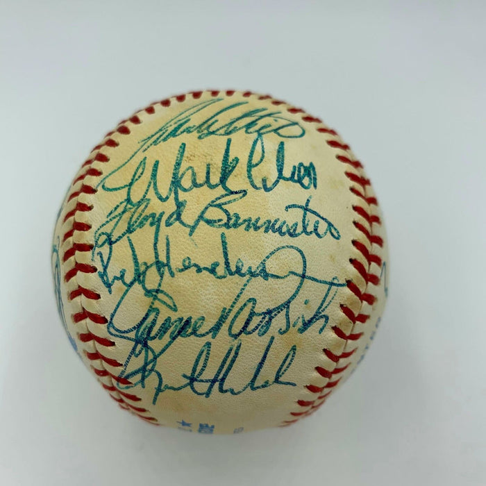Beautiful 1982 All Star Game Team Signed Baseball Carl Yastrzemski JSA COA