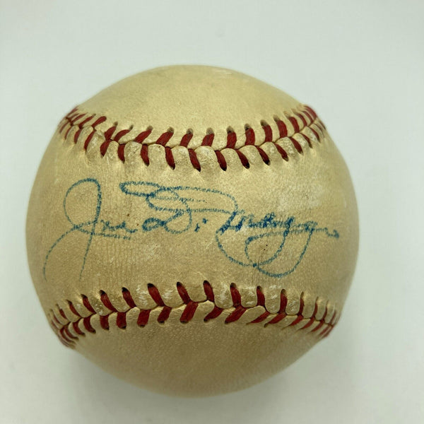 Beautiful 1940's Joe Dimaggio Playing Days Single Signed Baseball JSA COA