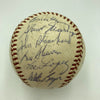 1961 New York Yankees W.S. Champs Team Signed Baseball Mickey Mantle Maris BAS
