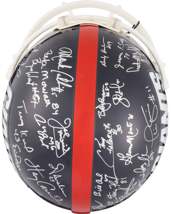 1986 New York Giants Super Bowl Champs Team Signed Full Size Helmet Beckett COA