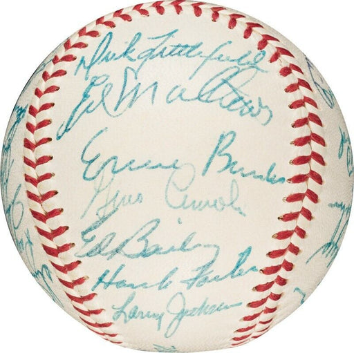 Beautiful Willie Mays 1957 All Star Game Team Signed Baseball PSA DNA COA