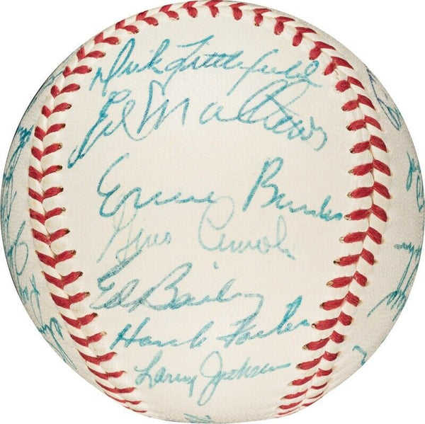 Beautiful Willie Mays 1957 All Star Game Team Signed Baseball PSA DNA COA