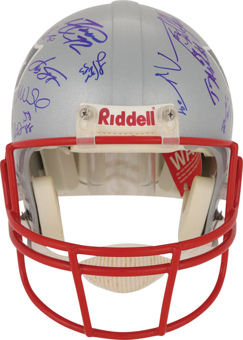 2004 New England Patriots Super Bowl Champs Team Signed Helmet Tom Brady PSA DNA