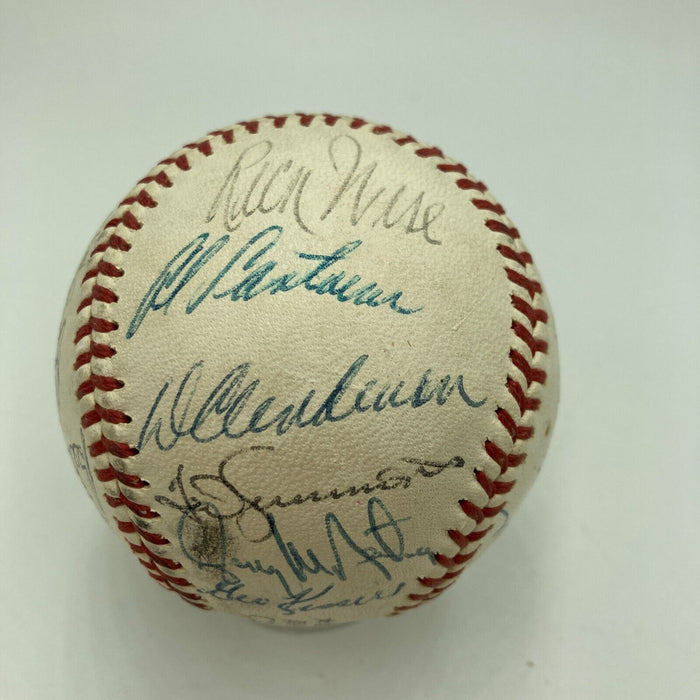 1960's St. Louis Cardinals Team Signed Baseball Bob Gibson Lou Brock Ken Boyer