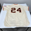 Willie Mays Signed New York Giants Authentic Mitchell & Ness Jersey JSA COA