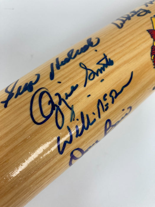 1982 St Louis Cardinals World Series Champs Team Signed Baseball Bat Beckett COA
