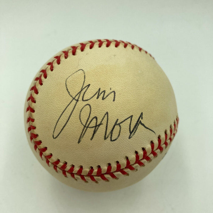 Jim Mora Signed Official National League Baseball JSA COA NFL Saints Colts
