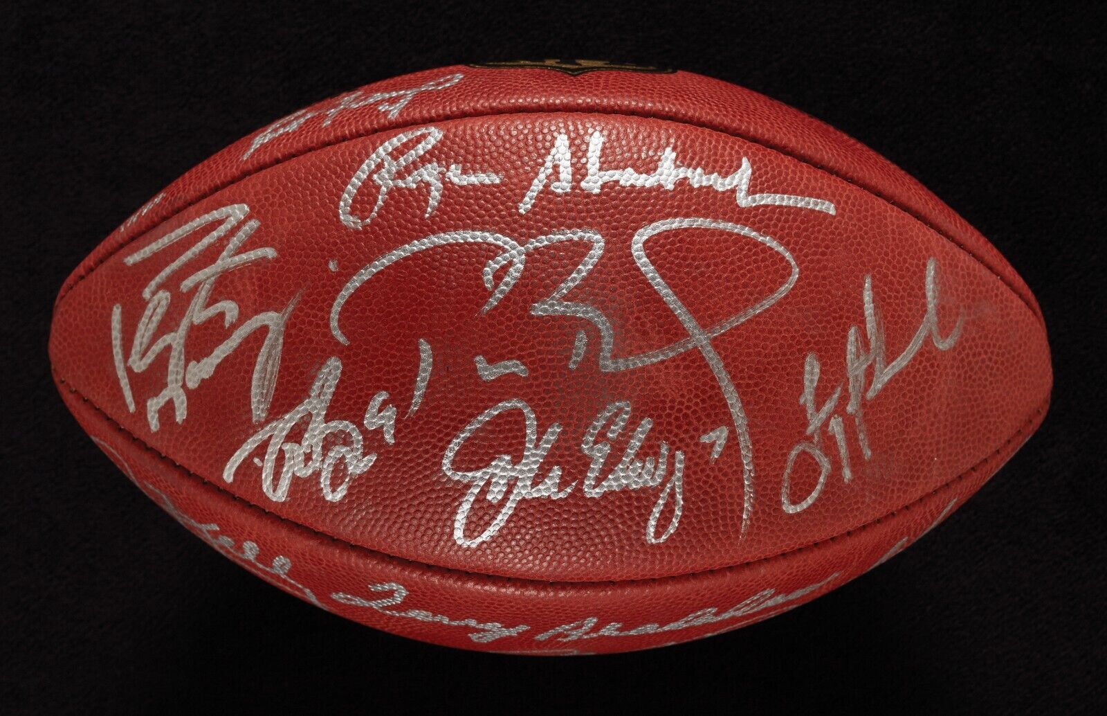 Tom Brady Peyton Manning Quarterback Legends Signed Football #17/24 Beckett COA