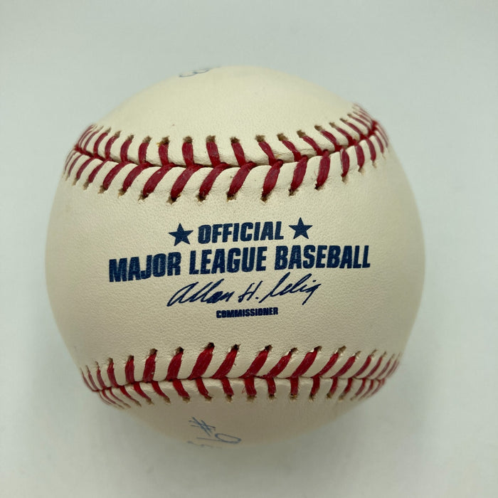 Reggie Jackson Jersey Retirement #44 8-14-93 	 5-22-04 Signed Baseball Steiner