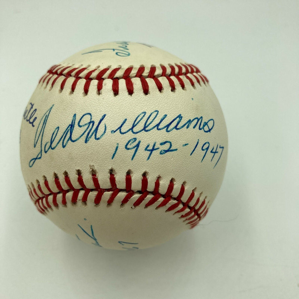 The Finest Mickey Mantle Ted Williams Triple Crown Signed Inscribed Baseball JSA