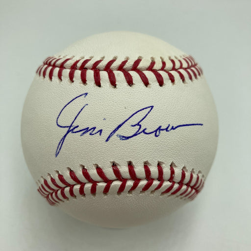 Jim Brown Single Signed Major League Baseball JSA NFL Cleveland Browns HOF