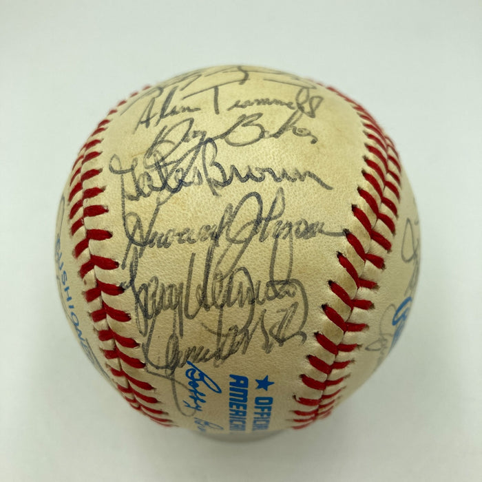 1984 Detroit Tigers World Series Champs Team Signed Baseball 30 Sigs JSA COA