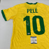 Pele Signed Autographed Brazil Soccer Jersey With Beckett COA