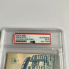 Amos Otis Signed 1969 New York Mets Welcome Home Shea Stadium Postcard PSA DNA