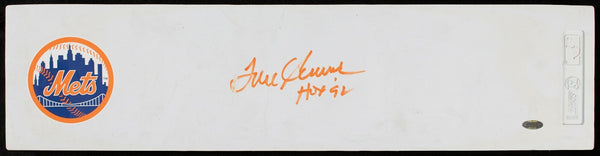 Tom Seaver "Hall Of Fame 1992" Signed Authentic Pitching Rubber Beckett COA