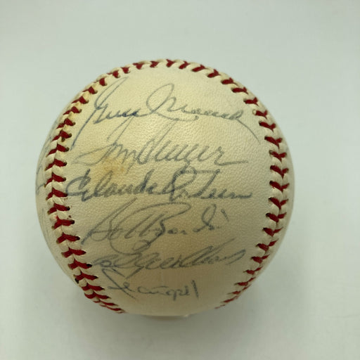1973 All Star Game National League Team Signed Baseball 21 Sigs With Tom Seaver