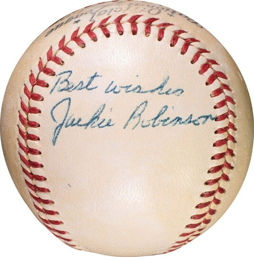 The Finest Jackie Robinson Single Signed National League Baseball PSA DNA COA