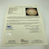Beautiful Satchel Paige & Warren Giles Signed Baseball JSA Displays As Single
