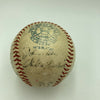 Rare 1936 Cleveland Indians Team Signed Baseball Bob Feller Rookie JSA COA