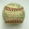 1953 New York Yankees World Series Champs Team Signed Baseball Mickey Mantle JSA