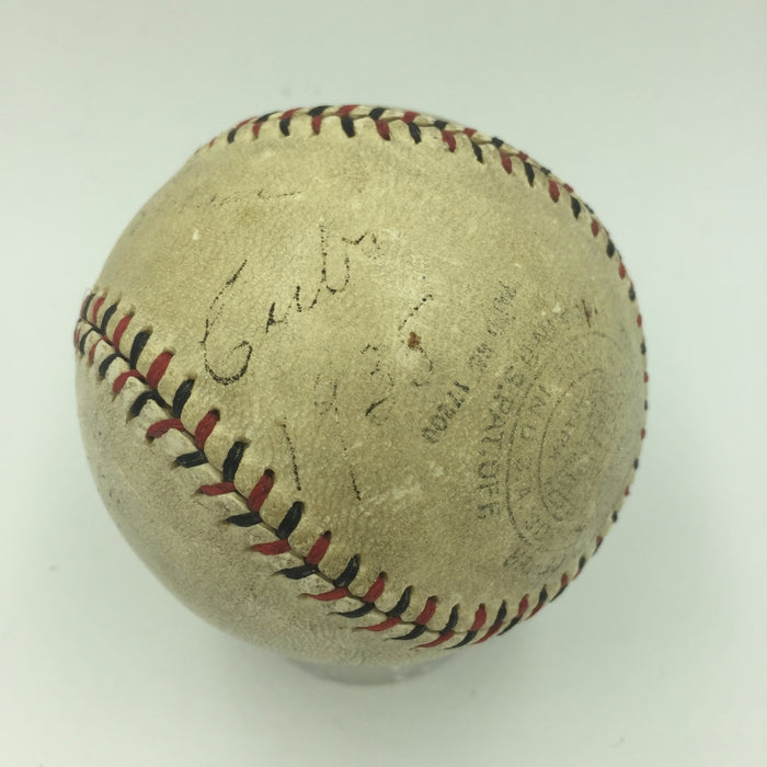 Charlie Grimm 1935 Chicago Cubs Signed National League Baseball JSA COA