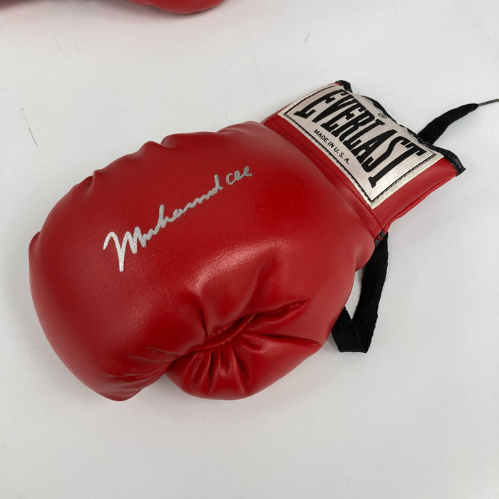 Muhammad Ali Signed Everlast Boxing Glove Silver Ink Signature JSA COA