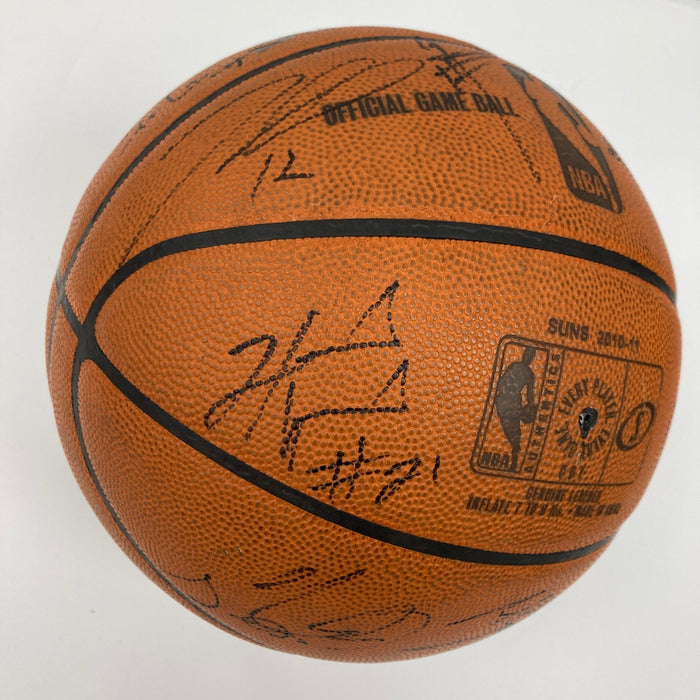 2011 Phoenix Suns VS Boston Celtics Team Signed Game Used Basketball JSA COA