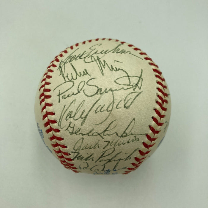 1991 Minnesota Twins W.S. Champs Team Signed World Series Baseball JSA COA