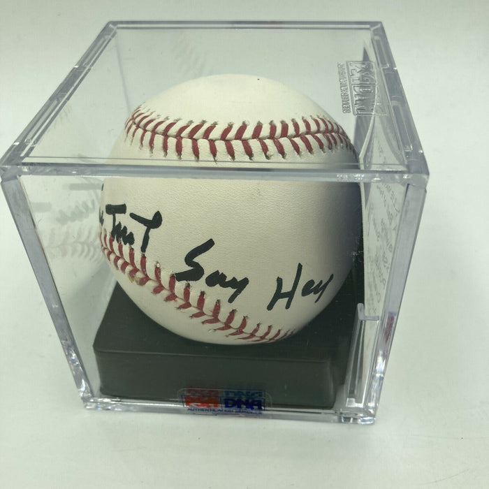 Willie Mays "Say Hey" Signed MLB Baseball PSA DNA COA Graded MINT 9