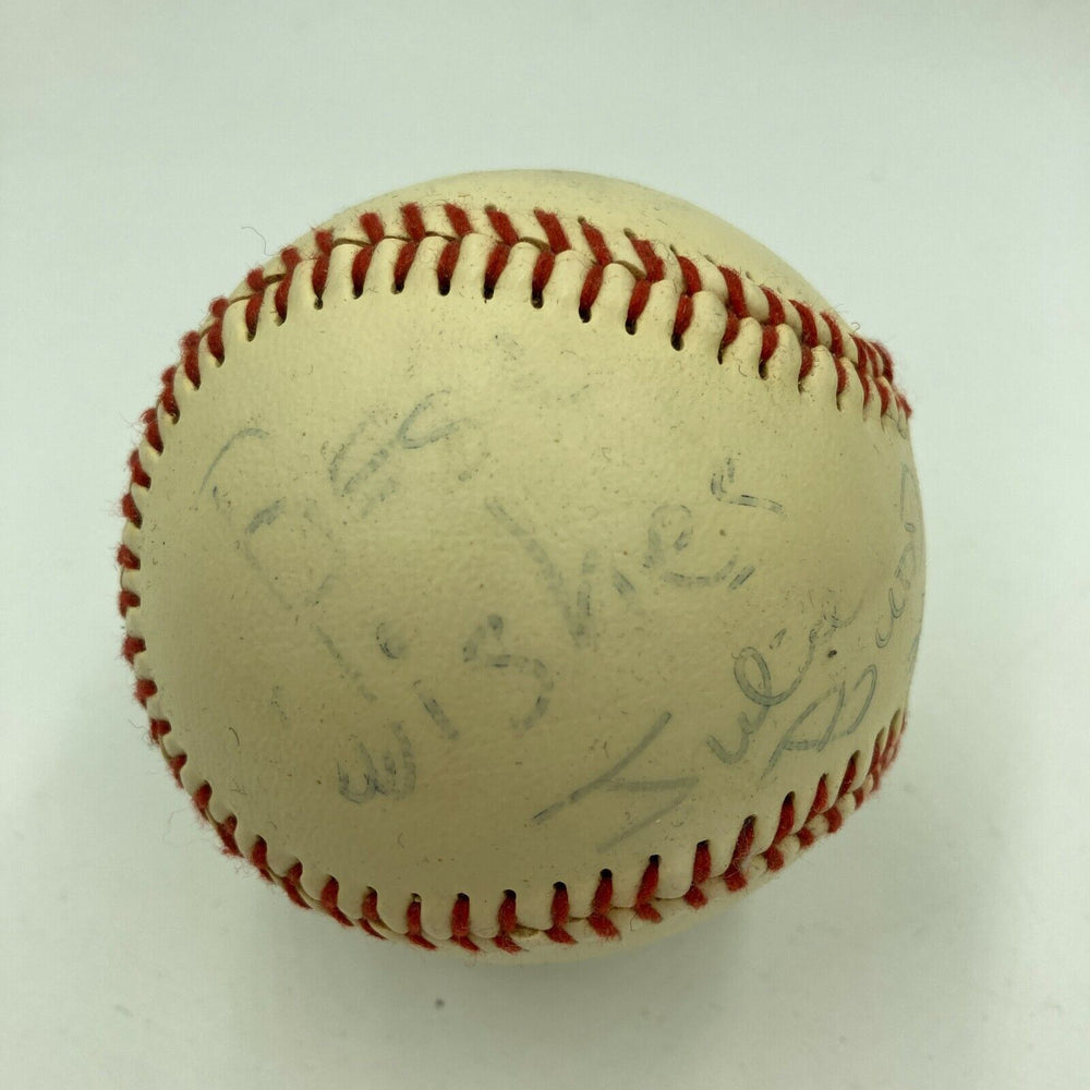 Julie Budd Singer Signed Autographed Baseball