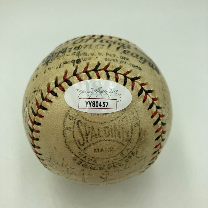 Historic 1922 Hall Of Fame Multi Signed Baseball Herb Pennock JSA COA