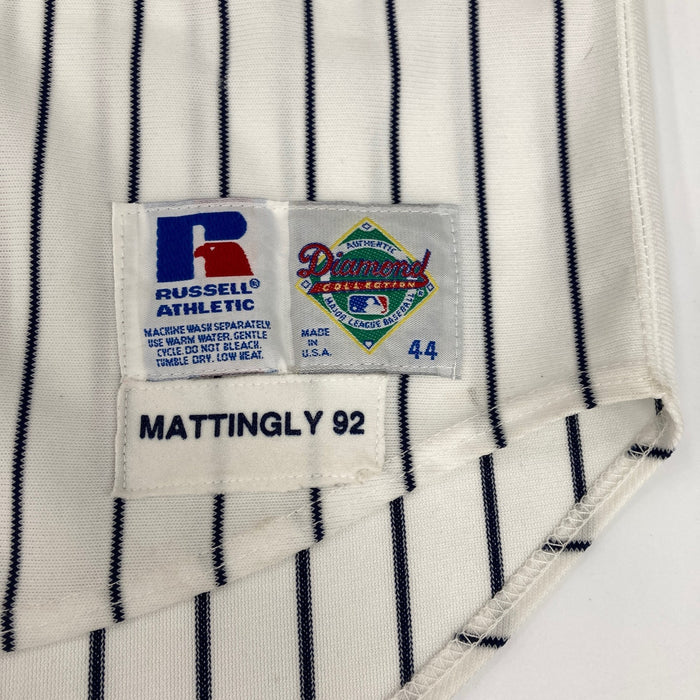 Don Mattingly Signed 1992 New York Yankees Game Model Russell Jersey JSA COA