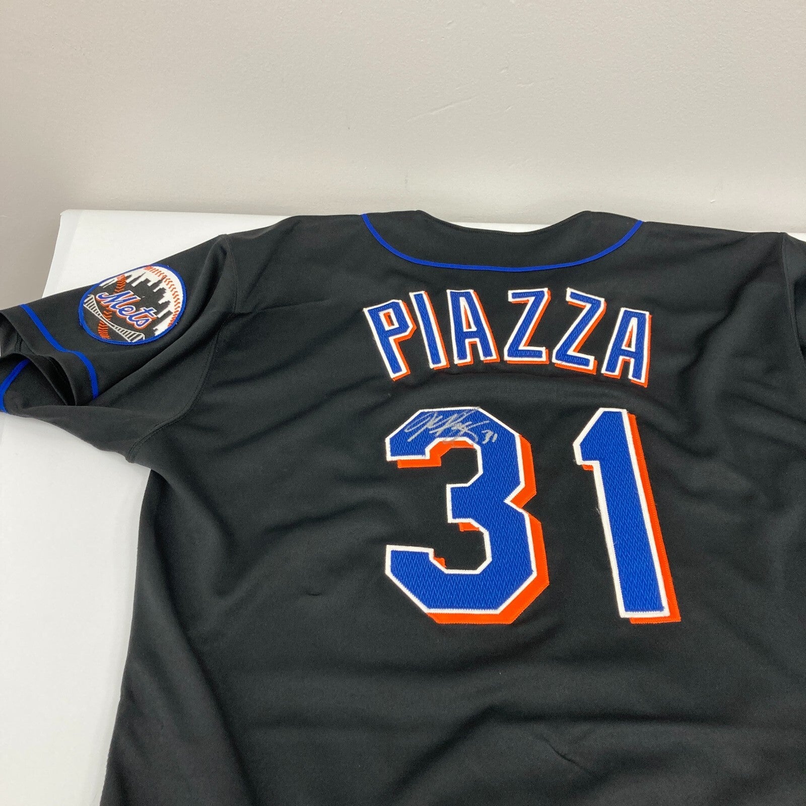 Mike Piazza Game Issued New York Mets Russell Jersey