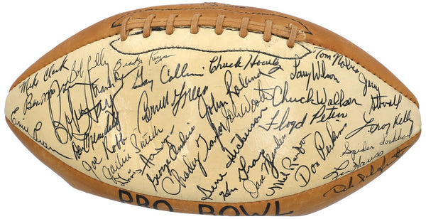 1966 Pro Bowl Team Signed Vintage Rawlings Football PSA DNA COA
