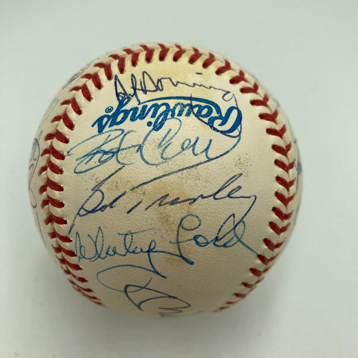 1962 New York Yankees W.S. Champs Team Signed Baseball Mickey Mantle JSA COA