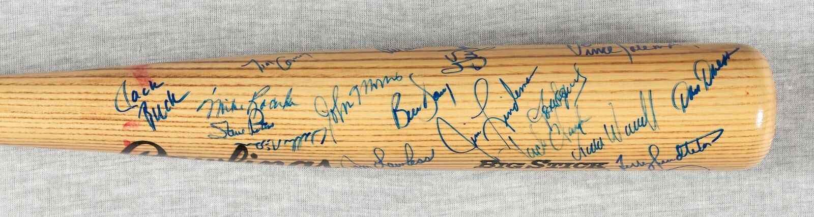 Rare 1987 St. Louis Cardinals NL Champs Team Signed Game Issued Bat Beckett COA