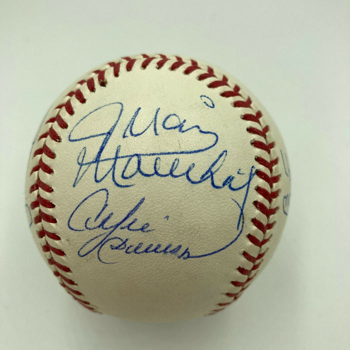 Andre Dawson Jim Palmer Brooks Robinson Ralph Kiner Niekro Signed Baseball JSA